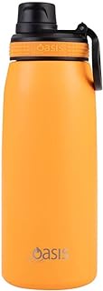OASIS Stainless Steel Insulated Sports Water Bottle with Screw Cap 780ML- Neon Orange