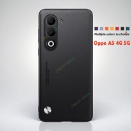 Casing for Oppo A5 4G 5G CPH2727 CPH2735 Luxury Plain Skin Leather Phone Case Shockproof Matte Back 