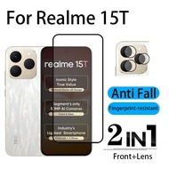 2 in 1 Realme 15T Tempered Glass Screen Protector For Realme 14T Note 60x C75x C71 C53  Camera Lens 