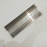 Jengkol Aluminumheatsink TO-3 Fins 8 Length 31cm Thickness 4mm Removable 6 Holes