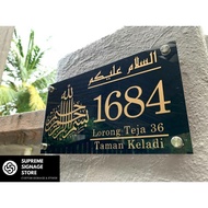 No Rumah Eksklusif/No Rumah/No Rumah Hipster/No Rumah Budget/House Number/House Plate Number