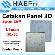 [HAEBOT] 3D Pattern Eva Sponge Wall Panel Mold Size 50x50 Model 2 50cm Wallpanel Sponge Gypsum Cemen