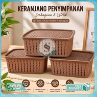 Multipurpose Basket Hachiko Caramel Multibox Plastic Storage Basket