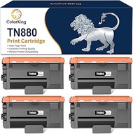 ColorKing Compatible TN880 Super High Yield Toner Cartridge Replacement for Brother TN880 TN 880 TN-880 HL-L6200DW MFC-L6700DW MFC-L6800DW HL-L6300DW HL-L6200DWT HL-L6300DW MFC-L6900DW Printer 4 Pack