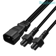 RR 32cm IEC320 C14 to IEC320 C5 + C5 Power Cord 1 in 2 Out Y-splitter Adapter Line