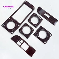 6PCS Interior Dashboard Wooden Trims for   70 71 75 LC76 LC79 Hj75 Hzj75 Hzj79 Hdj79 1984-2006