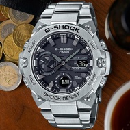 CASIO卡西歐 G-SHOCK 藍牙連線 碳纖維防護太陽能腕錶 GST-B400D-1A _廠商直送