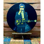 12” Customized Hand Painted Decorative Vinyl Record Wall Art Decor | BOB DYLAN Vinyl Art Record