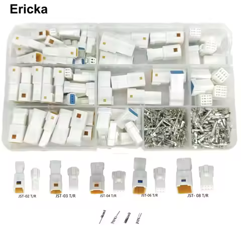 JST Connector Kit Series Waterproof Wire Quick Wire Connector Electrical Kit JST-02-08T/R JWPF Autom
