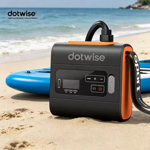Portable Outdoor Camping Air Pump SUP Air Pump 22PSI Electric Air Pump for Paddleboards Kayaks Fishi