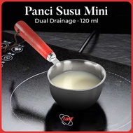 One Two Cups Mini Milk Pan Stainless Steel 410 Dual Drainage - HK1