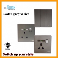 reTOUCH ULTRA RIMLESS SWITCH [MATT GREY SERIES]