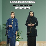 BAJU KURUNG RIAU AYSHA | SIZE S-2XL | SONGKET TENUN | BAJU KURUNG | COTTON 100% | MUSLIM FASHION