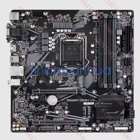 used For Gigabyte B560M DS3H V3 Motherboard DDR4 LGA1200 VGA+DVI+HDMI Micro ATX.