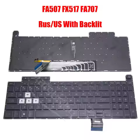 Rus US Spanish Latin Keyboard for ASUS TUF Gaming F15 FA507 FA507R FX507ZC FX507Z FX517 FX507ZM FA50