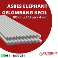 ASBES GELOMBANG KECIL ELEPHANT 180 cm x 105 cm x 4 mm