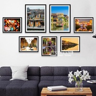 (HCM) Hoi An photo frames, Hoi An wall photo frames to decorate eateries, restaurants, hotels with n