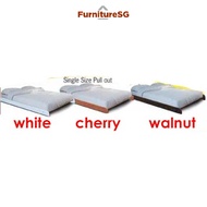 (FurnitureSG) Wooden Pull Out Bed Single/Super Single Size