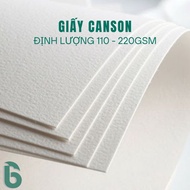 Horizontal grain Canson paper, watercolor paper, sketching, printing size A4 A5 A6 - Quantity 110/22