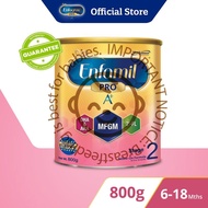 [Single Tin] Enfamil PRO A+ Stage 2 Infant Formula Baby Milk Powder 360DHA+ (6M+) 800g