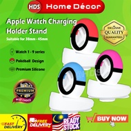 HDR Pokémon Silicone Charger Stand for Apple Smart Watch Pokéball Design 38mm/ 40mm/ 41mm/ 42mm/ 44m
