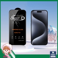 Rkt_Mall Super D Tempered Glass Protector Full Screen Compatible For iphone 15 / iphone 16