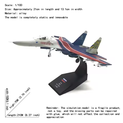 JASON TUTU 1/100 Scale Russia Su27 Military Model Aircraft Model SU-27 fighter jet alloy Plane Drop 