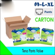Tena Pants Value (1 Carton) - Size M (10x8) / L (10x8) / XL (8x6)