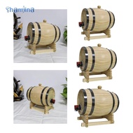 Shamjina 1L/1.5L/3L Oak Barrel for Wine And Whiskey, Brew Accessories with Stand