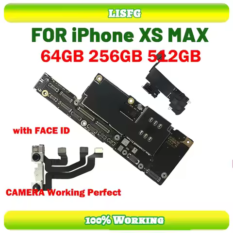 Main Logic Board For iPhone XS Max Motherboard With Face Id Mainboard For iPhone Replace Plate XS MA