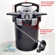 Outdoor Pond Filter Jebao CBF-8000/12000/15000 UV Light Canister Filter Garden Pond Bio-Pressure Fil