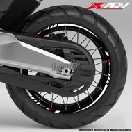 For Honda XADV X-ADV x-Adventure xadv750 17- 23 Motorcycle Wheel Sticker Stripe Rim Decal Reflective Tape Accessories