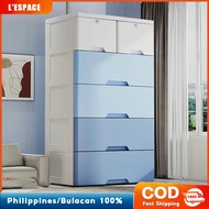 50cm Multi-Layer Drawer Cabinet Durabox Plastic Wardrobe With Lock/Wheels Megabox Clothes Organizer