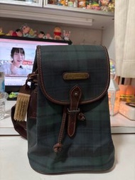 Polo Ralph 中古經典格紋背囊