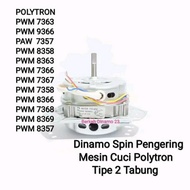 dinamo tembaga murni spin mesin cuci polytron 2 tabung mesin pengering - spin almunium pwm 7368
