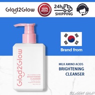 Glad2Glow Milk Amino Acid Gentle Cleanser Face Wash Brighten Hydrating pencuci muka skincare facial 
