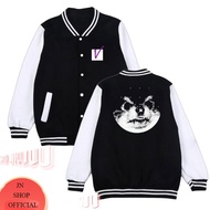 Jnshop Varsity Baseball Jacket Kpop Taehyung Bangtan V Logo Box Silhouette Dog Yeontan DB