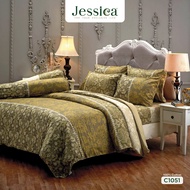 Jessica Cotton Silk Shine C1051 ชุดเครื่องนอน ผ้าปูที่นอน ผ้าห่มนวม เจสสิก้า พิมพ์ลายได้อย่างสวยงาม