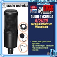 Audio Technica AT2020 Cardioid Condenser Mic w/Pop Filter, Mic Holder & 3m Cable (AT 2020)