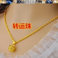 Necklace women's 916 gold necklace gold color gold transfer beads pendant gold jewelry jewelry clavicle chain sowell