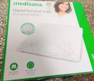 全新品，未拆封 德國品牌 medisana pe437 純白幾何玻璃體重計