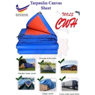 Blue Orange Sheet Canvas Waterproof Made Tarpaulin Water Resistance Flexible Sheet Canvas Tarpaulin