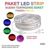 PAKET LAMPU LED STRIP 20-90 METER 5050A SMD METERAN LED STRIP 5050A PAKET LAMPU LED STRIP LENGKAP TI