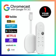 [Instock] New Google Chromecast 4K with Google TV with adaptor | Android 10 | Netflix Certified, Dolby Vision&amp;Atmos