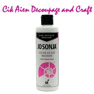 Jo Sonja's Clear Glaze Medium 250ml or 65ml - a light surface sealer - can used to glue the tissue n