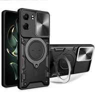 เคสโทรศัพท์ป้องกันเลนส์กล้องแบบเลื่อนดึงสำหรับ Xiaomi Poco C 65 C65 Poco ที่ยึดแบบวงแหวนเกราะมีที่ยึดกันกระแทกเคสสำหรับ Redmi ด้านหลัง2023