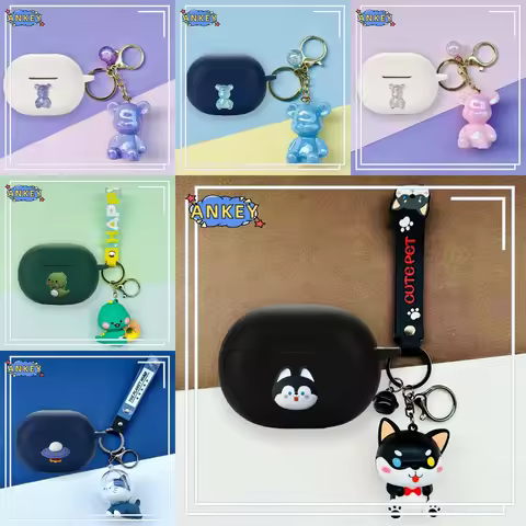 for Anker Soundcore Life P3i , Note 3i Silicone Case Black Dog life note3i Earbuds Soft Protective C
