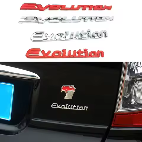ABS Car Letter Sticker Badge Rear Emblem Decals for Mitsubishi Evolution Delica Pajero Galant Eclips