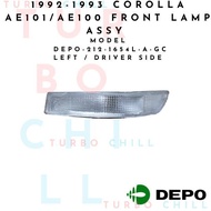 1992-1993 COROLLA AE101/AE100 FRONT LAMP ASSY DEPO-212-1654L-A-GC LEFT / DRIVER SIDE