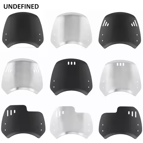 Universal Motorcycle Windshield Windscreen Wind Deflector Round Headlight For Husqvarna For Yamaha X